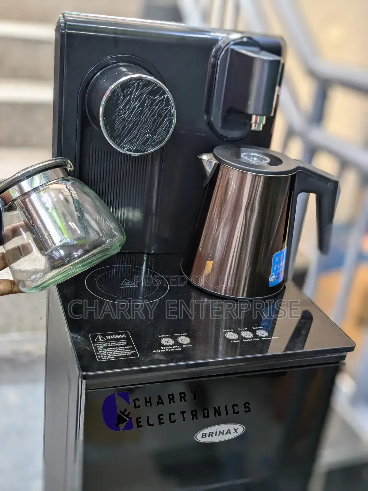 BRINAX BOTTOM Loading Water Dispenser With Coffee Maker Stov