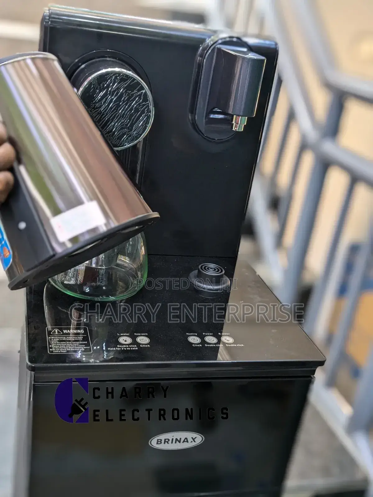 BRINAX BOTTOM Loading Water Dispenser With Coffee Maker Stov
