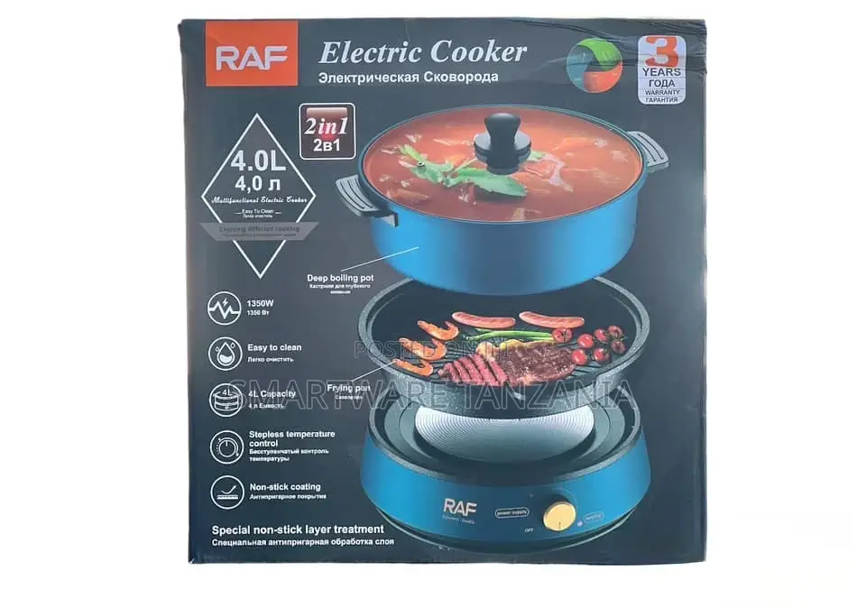 Electric Hot Pot Portable Electric Pan Non-stick Skillet