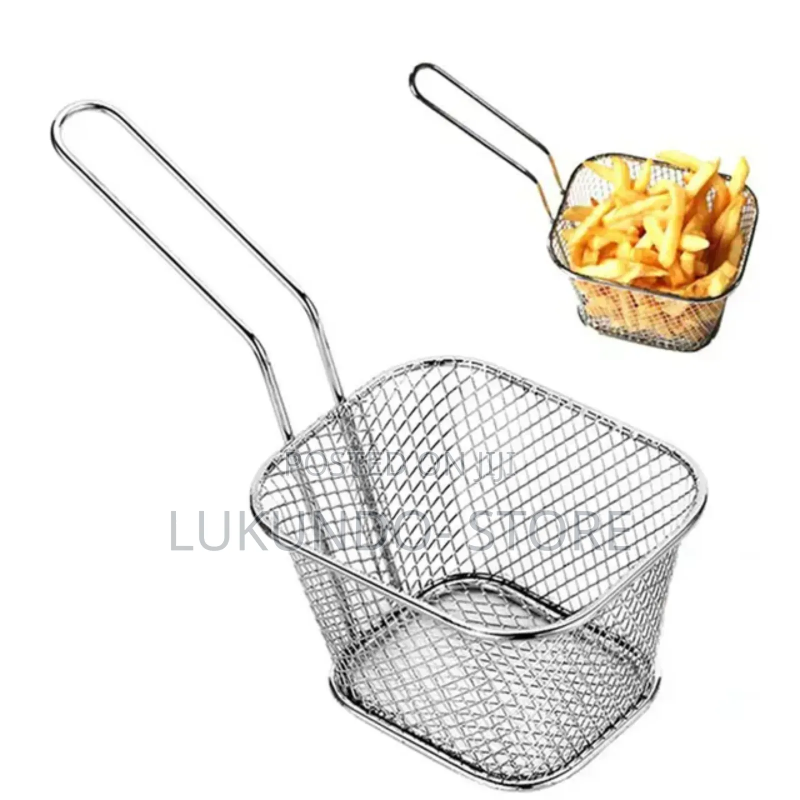 1pc Serving Baskets Stainless Steel Fry Basket Mini