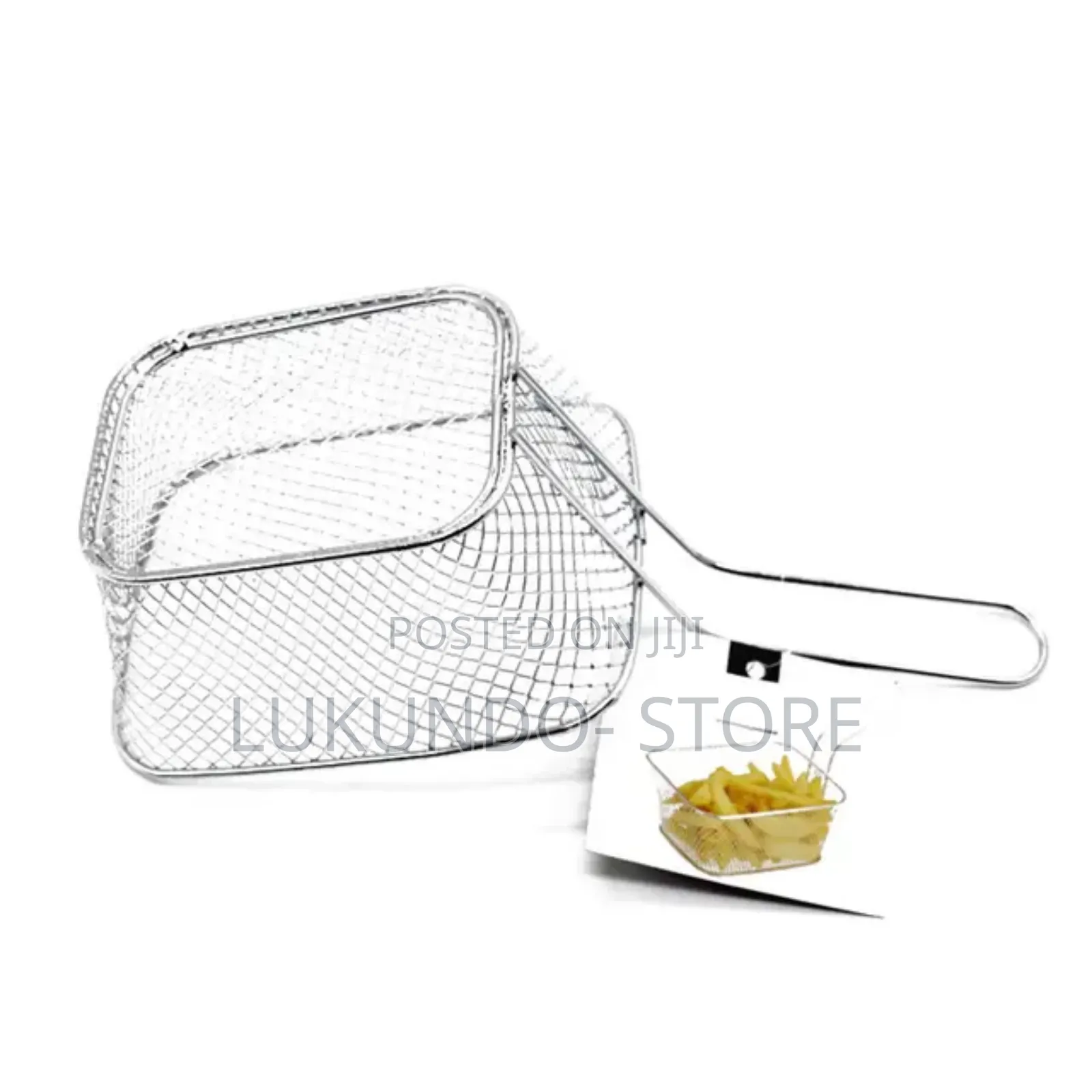 1pc Serving Baskets Stainless Steel Fry Basket Mini