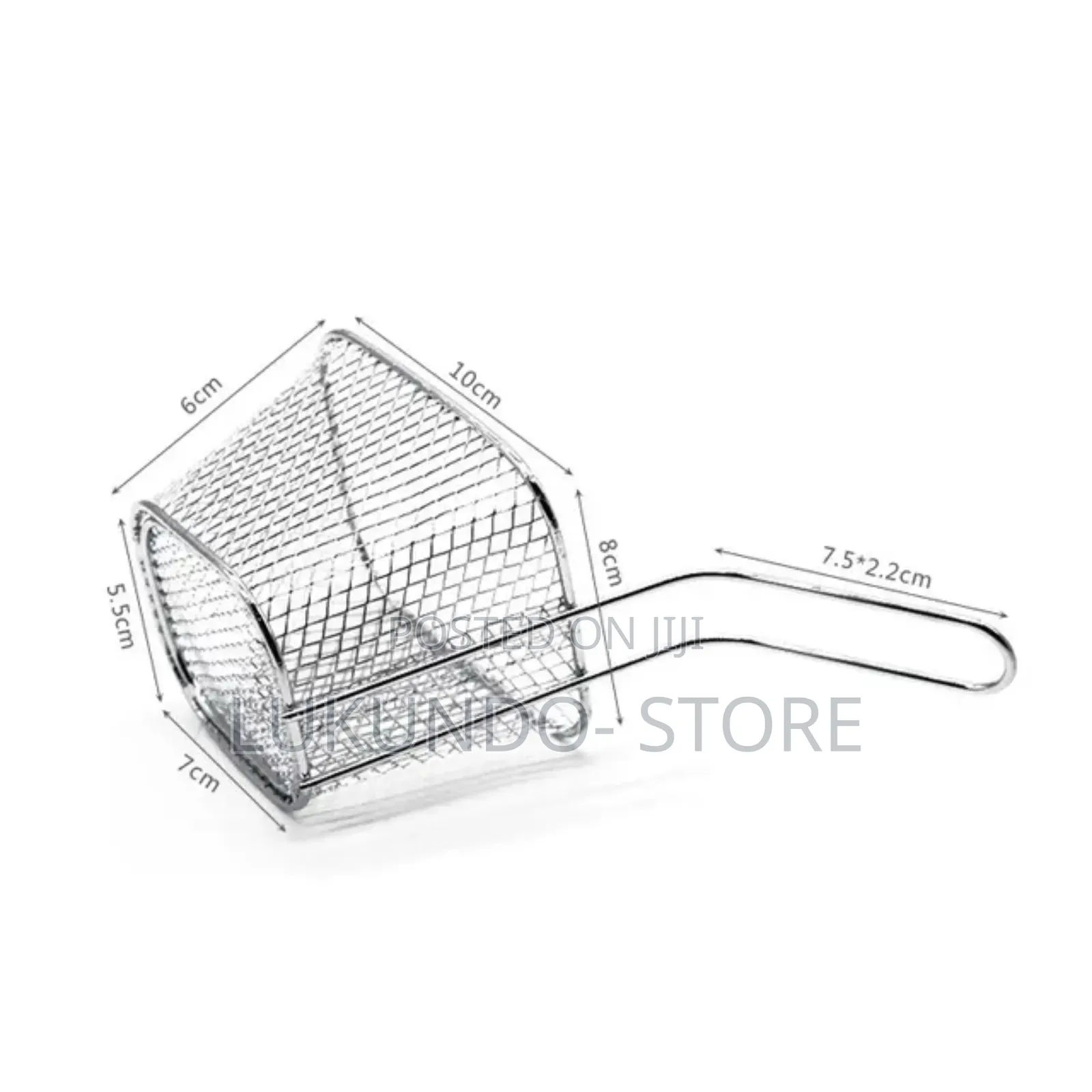 1pc Serving Baskets Stainless Steel Fry Basket Mini
