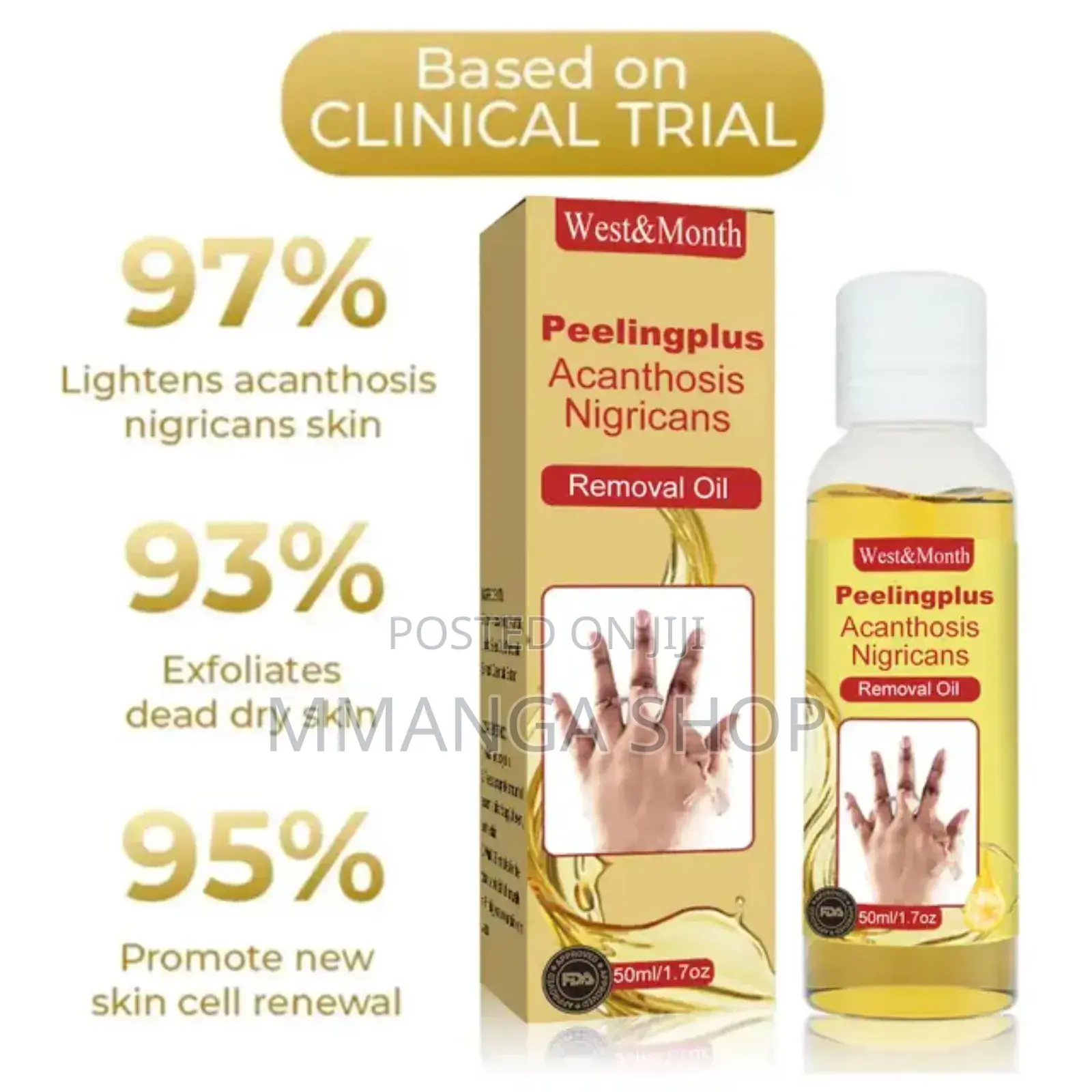West Month Acanthosis Nigricans Removal Oil