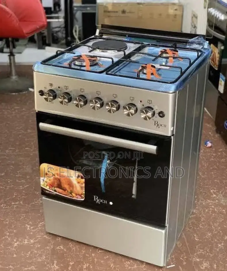 Roch 60*60 Plat3 Gas Na Plat1 Umeme Pia Kuna Oven