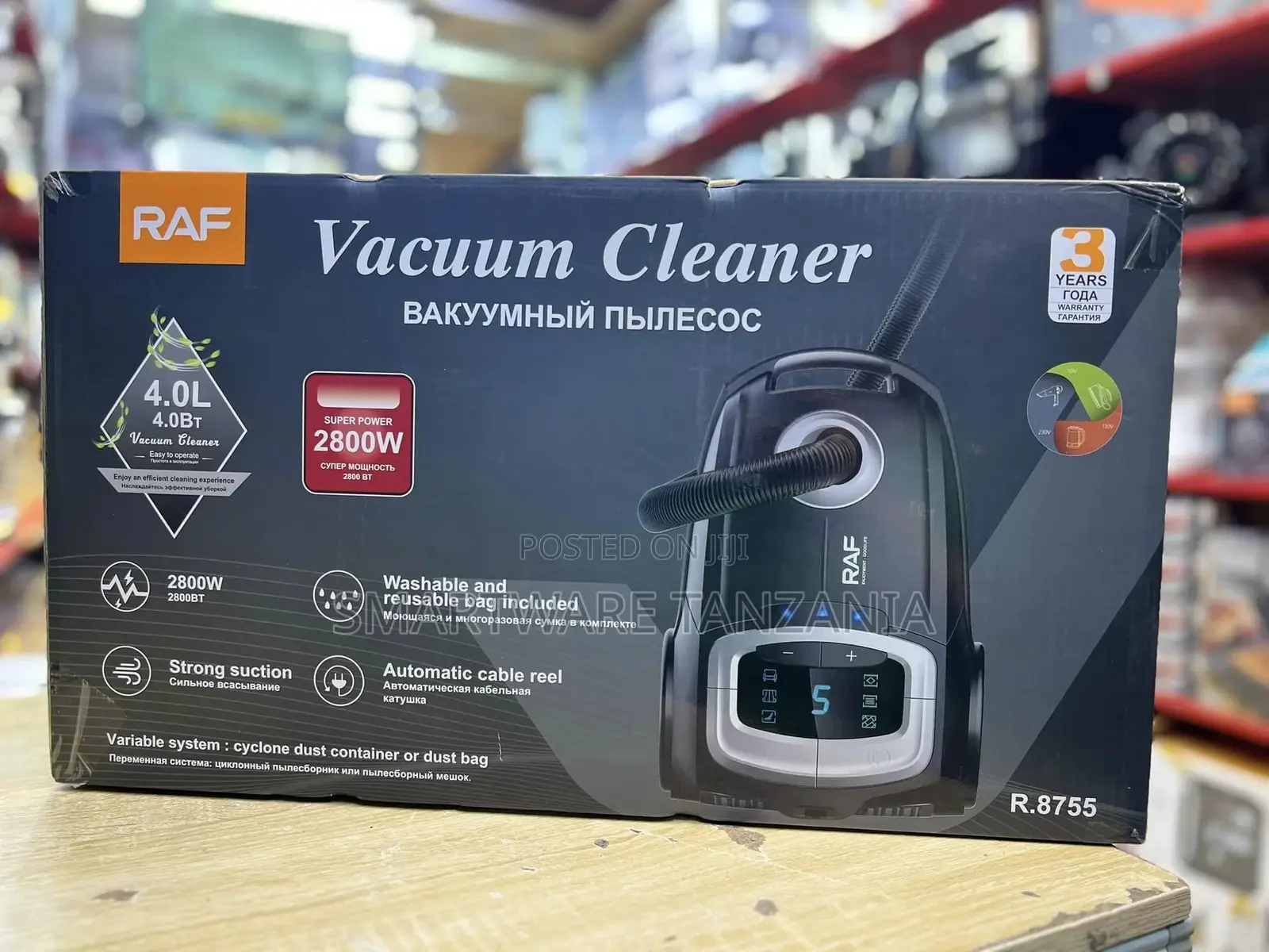 RAF Electric Vacuum Cleaner Dual Head Vacuum Cleaner 2800W