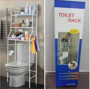 Toilet Rack, Material N Steel, Ipo Rqngi Nyeupe Tu