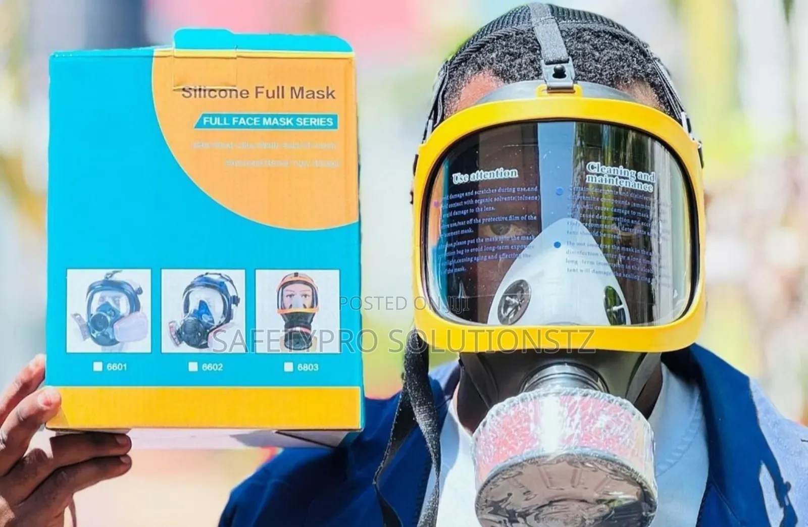 Full Face Chemical Mask (Single Filter)