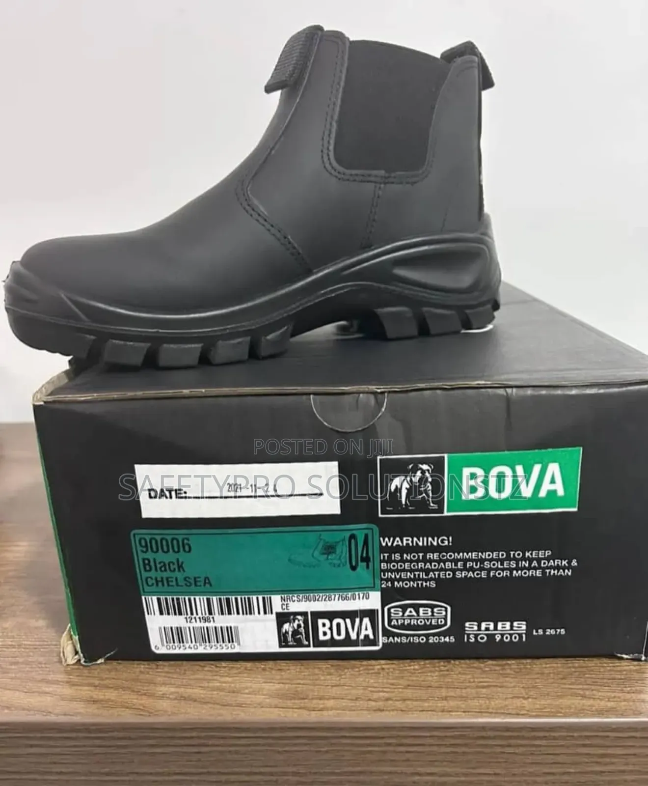 Bova Chelsea Safety Boots (Black)