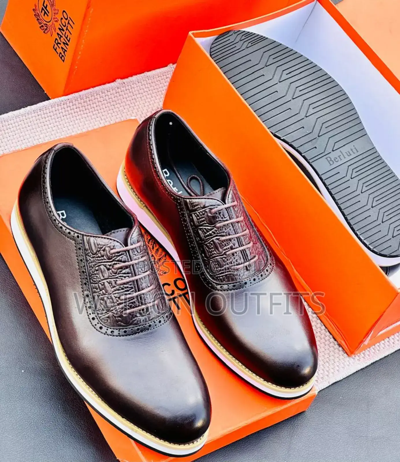 Viatu Vya Ngozi Vya Berluti Na Clarks