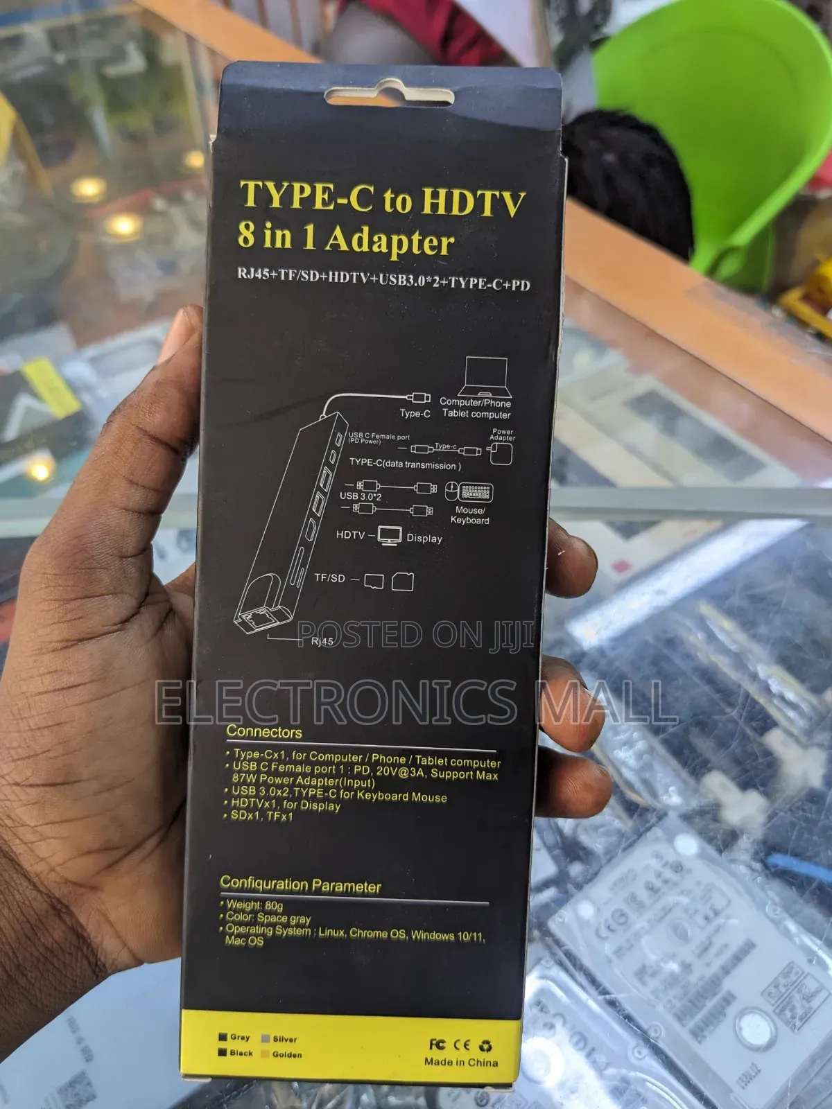 TYPE -C to HDTV 8 in 1 Adapter