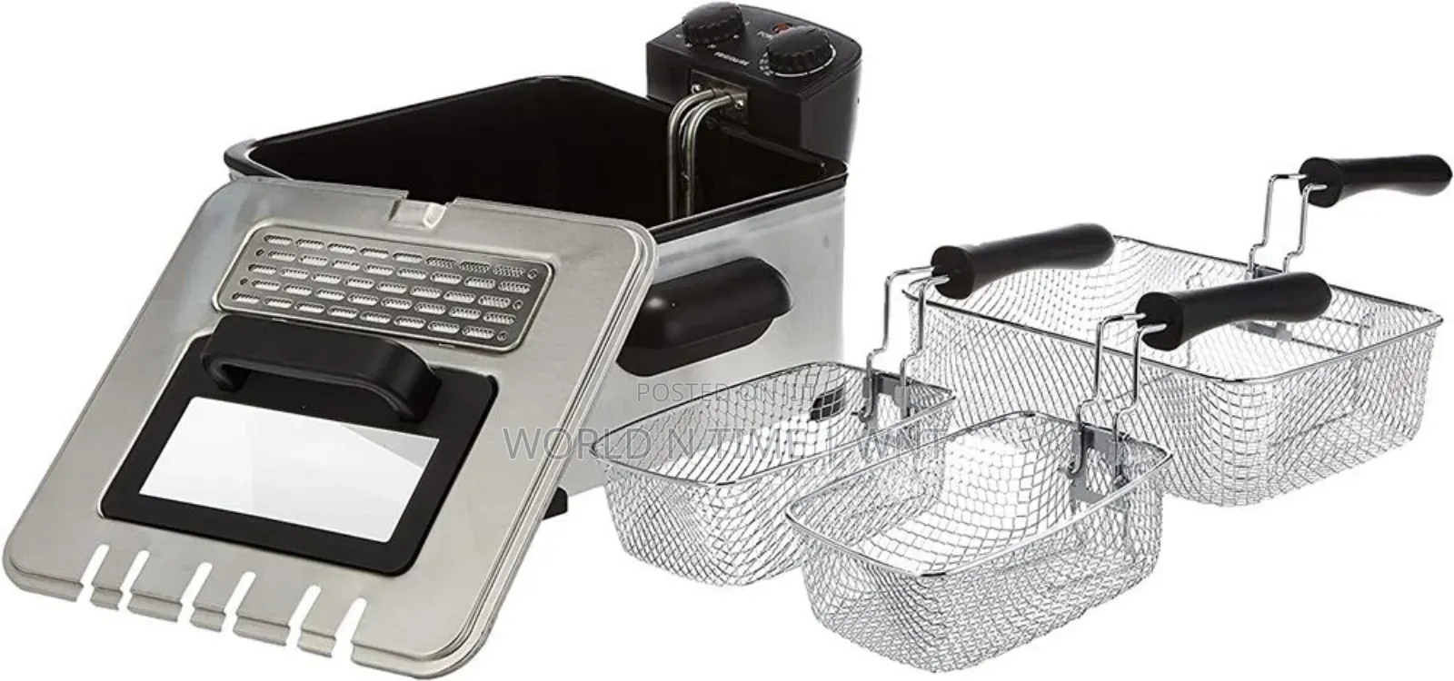 Frigidaire Fddf1002 4l Dual Tray Electric S/S Deep Fryer