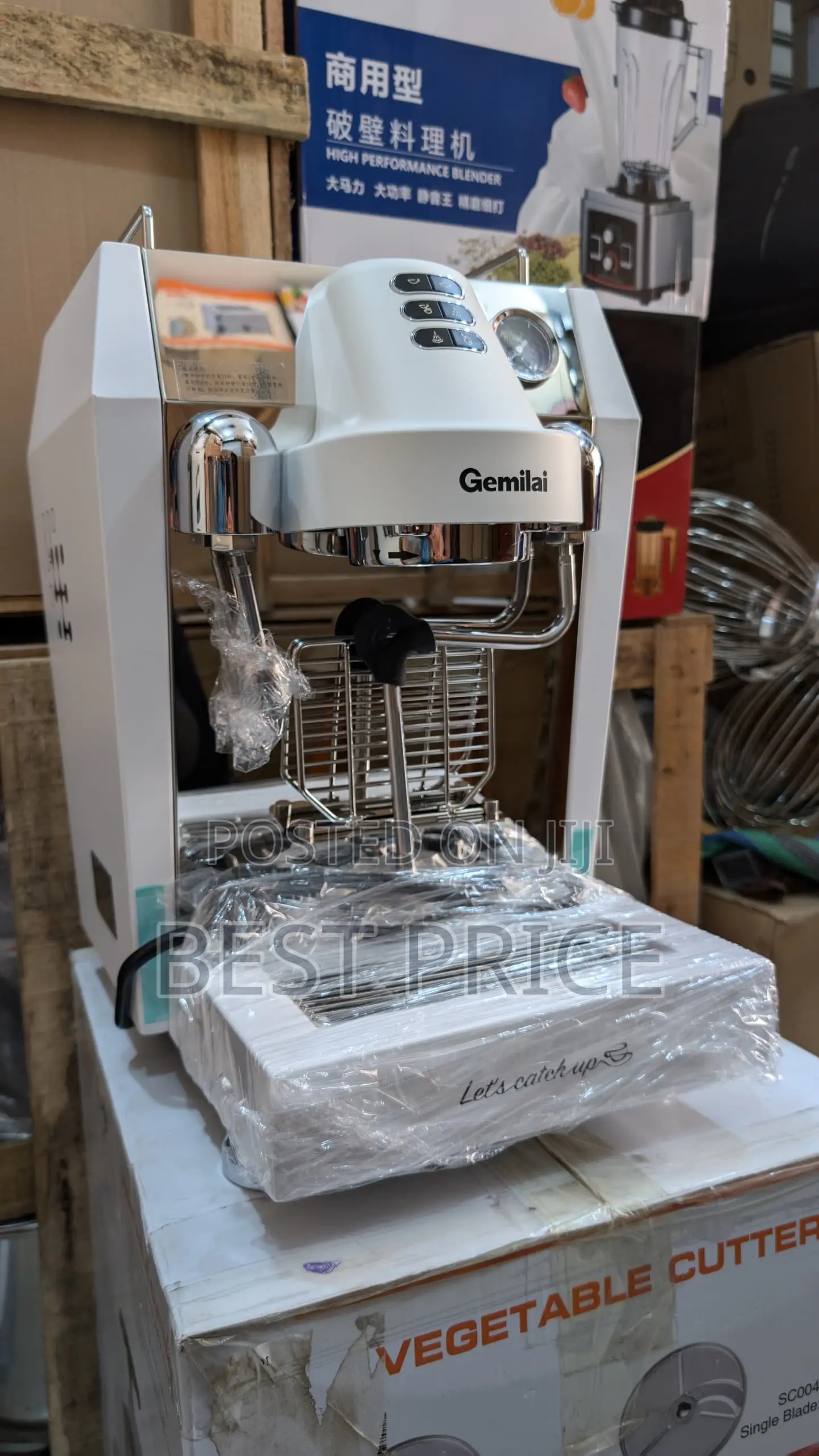 Gemilai Electrical Hand Coffee Commercial Machine 1.7L