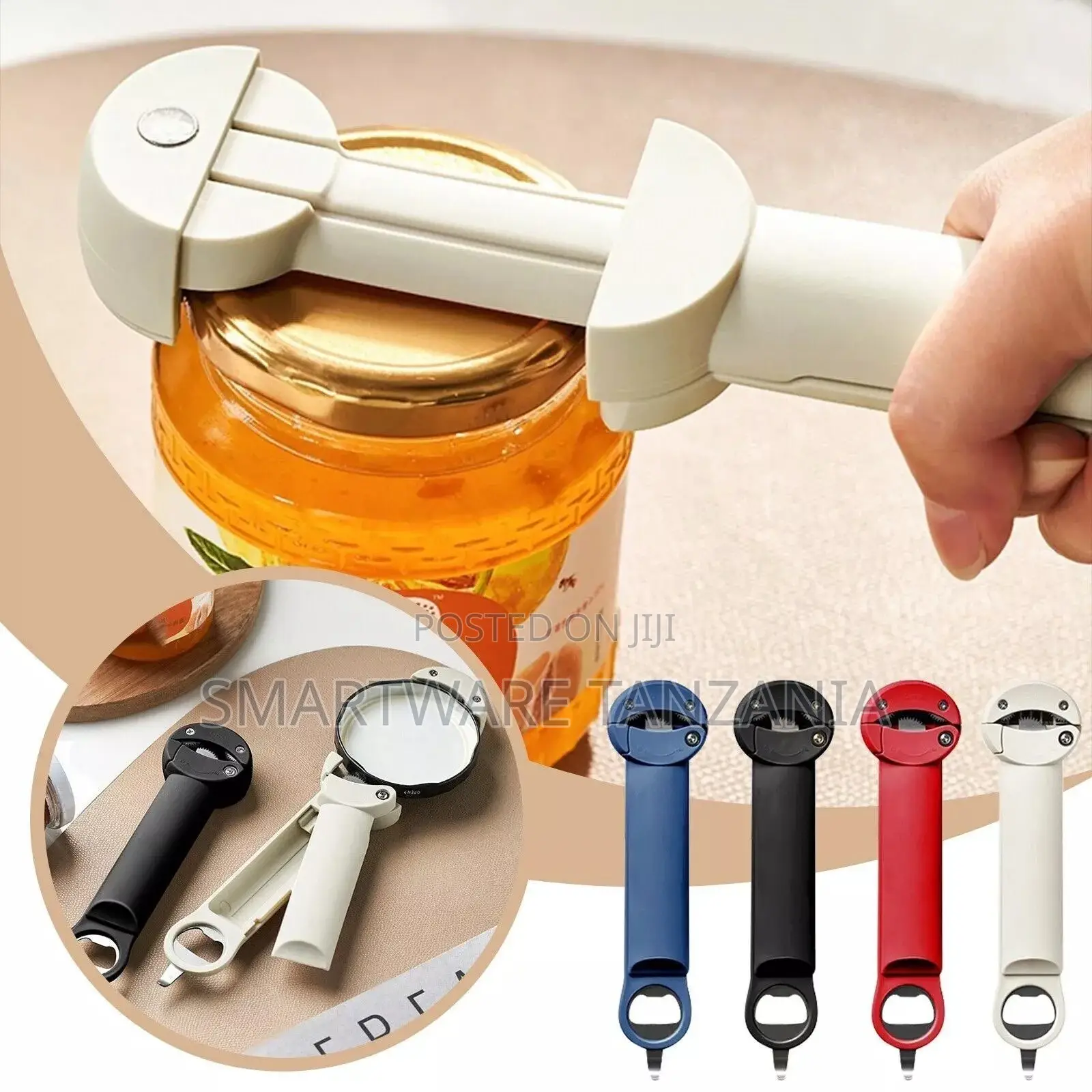 Bottle Opener Retractable Adjustable Jar Can Opener