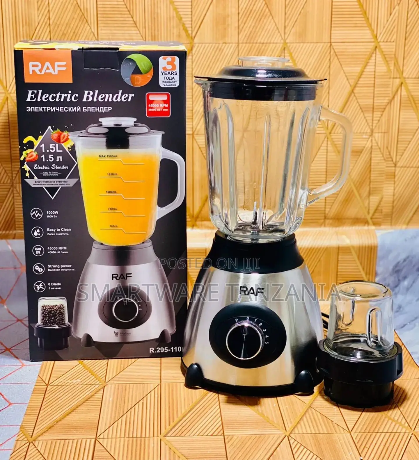 1000W 1.5L Blender/Smoothie Maker With Grinder Mill