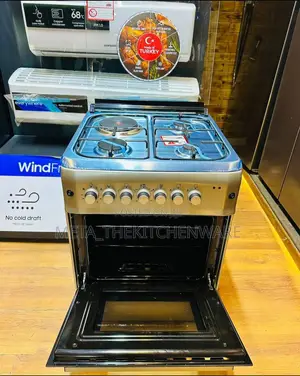 SPJ Cooker 3 Gas + 1 Electric Hob + Electric Oven 60x60cm
