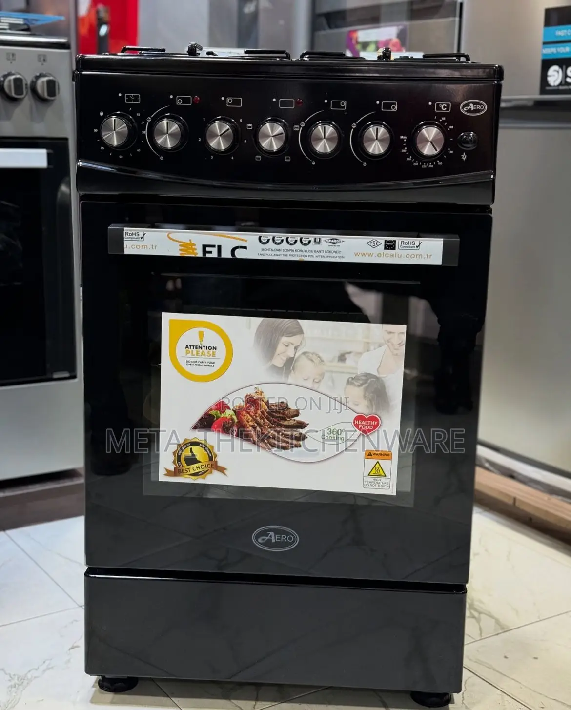 Aero Cooker 3gas + 1electric Hob + Electric Oven 50x55cm