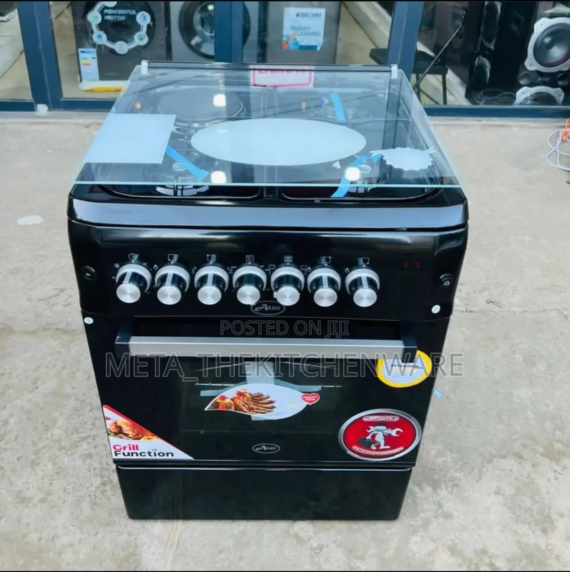 Aero Cooker 3 Gas + 1 Electric Hob + Electric Oven 60x60cm