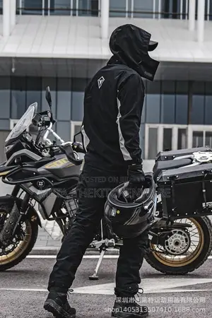 Reflective Waterproof Raincoat + Pants With Shoe Cover