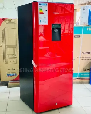 Hisense Fridge Lita 177L Red With Water Dispensor