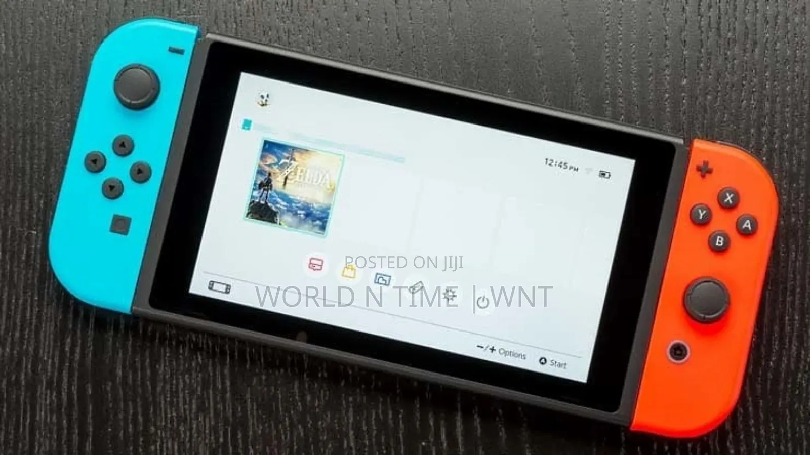 Nintendo Switch With Neon Blue and Neon Red Joy‐Con