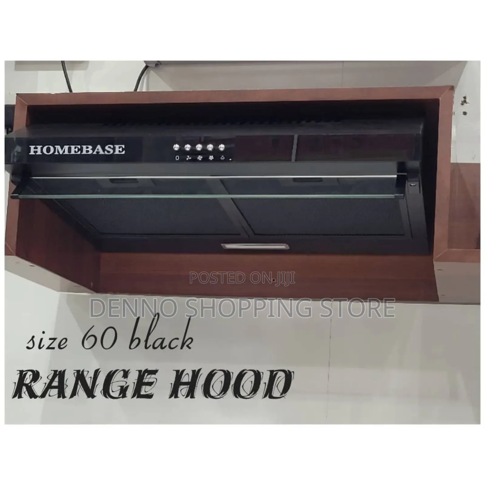 Kitchen Range Hood 60x60cm Black HB60-SS