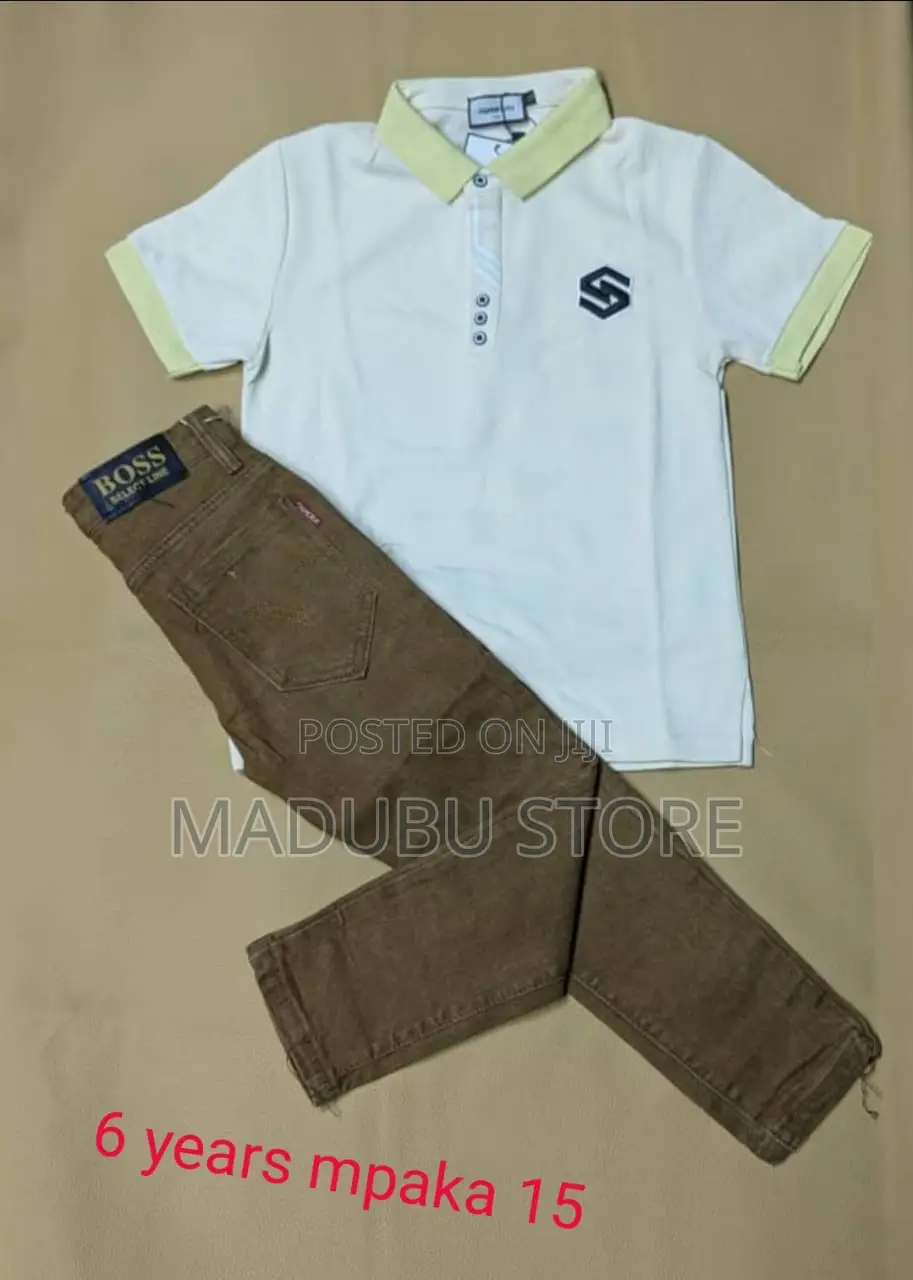 A Set of Children Jeans and T-Shirt