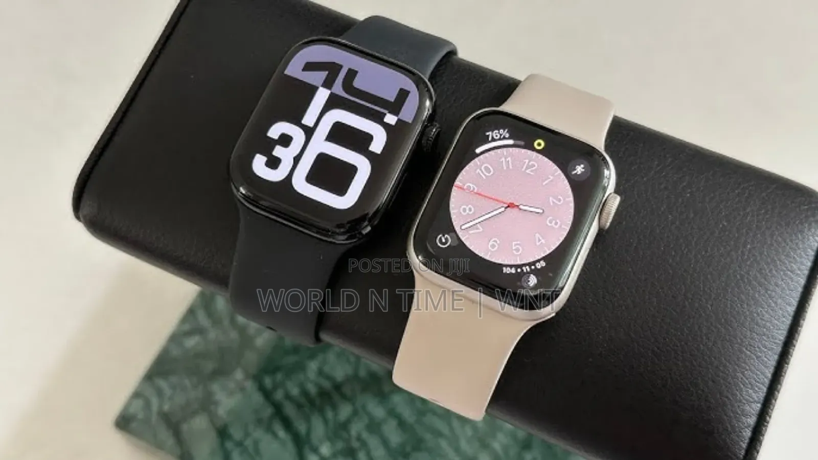 Apple Watch Series 10 GPS, 42mm Jet Black /Rose Gold.