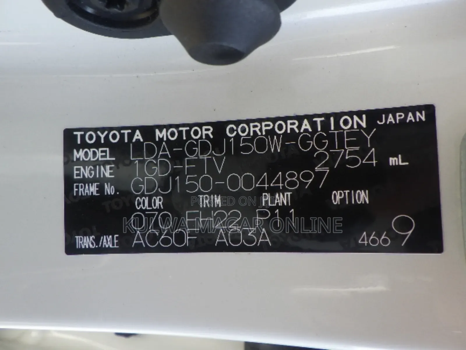 Toyota Land Cruiser 1999 White