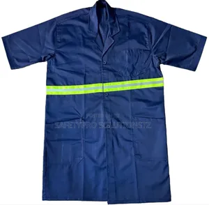 Short Sleeves Reflective Overcoat (Cotton Drill)