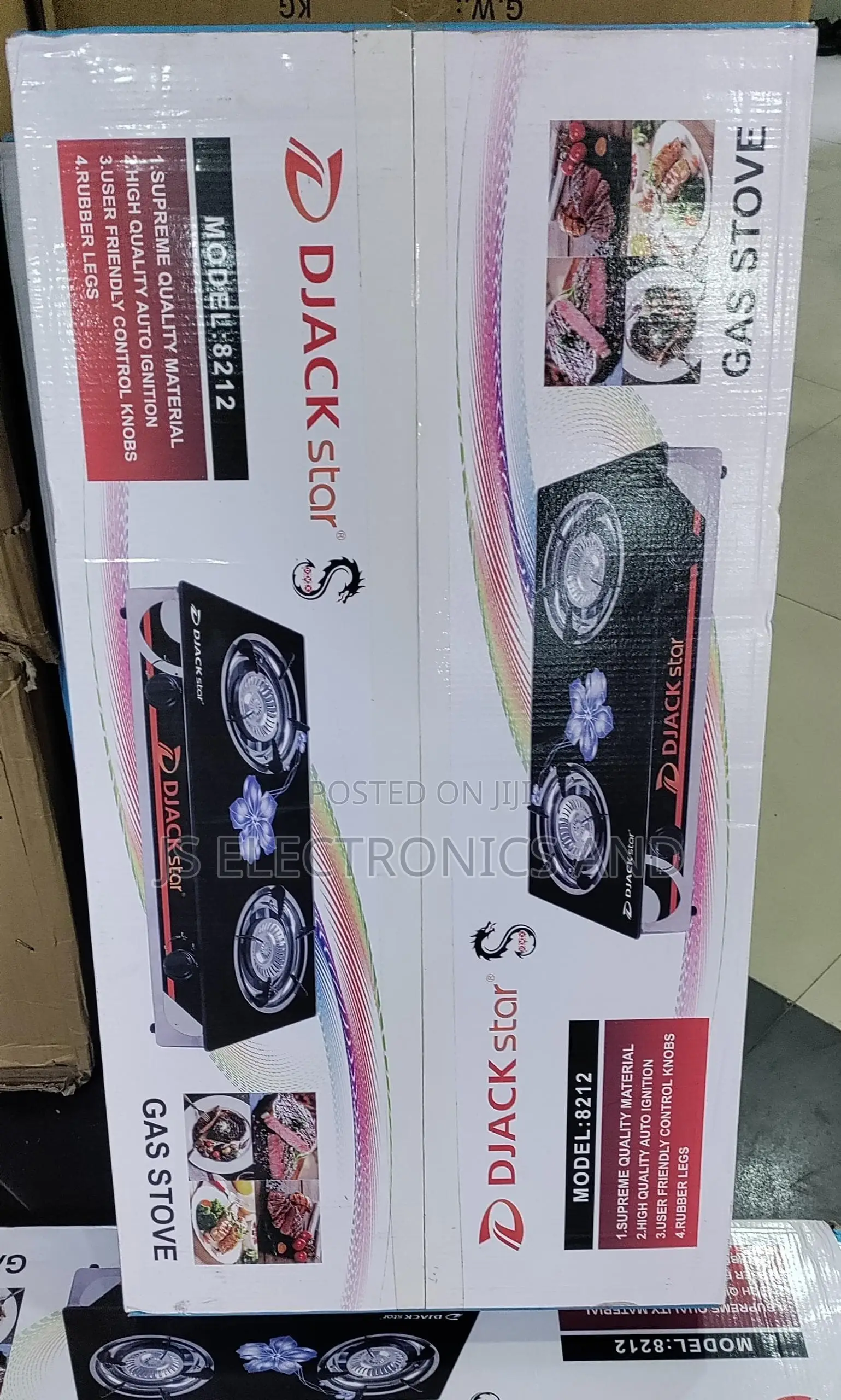 Gass Stove EUROPE 2 Plate Kioo ( Burner Kote)