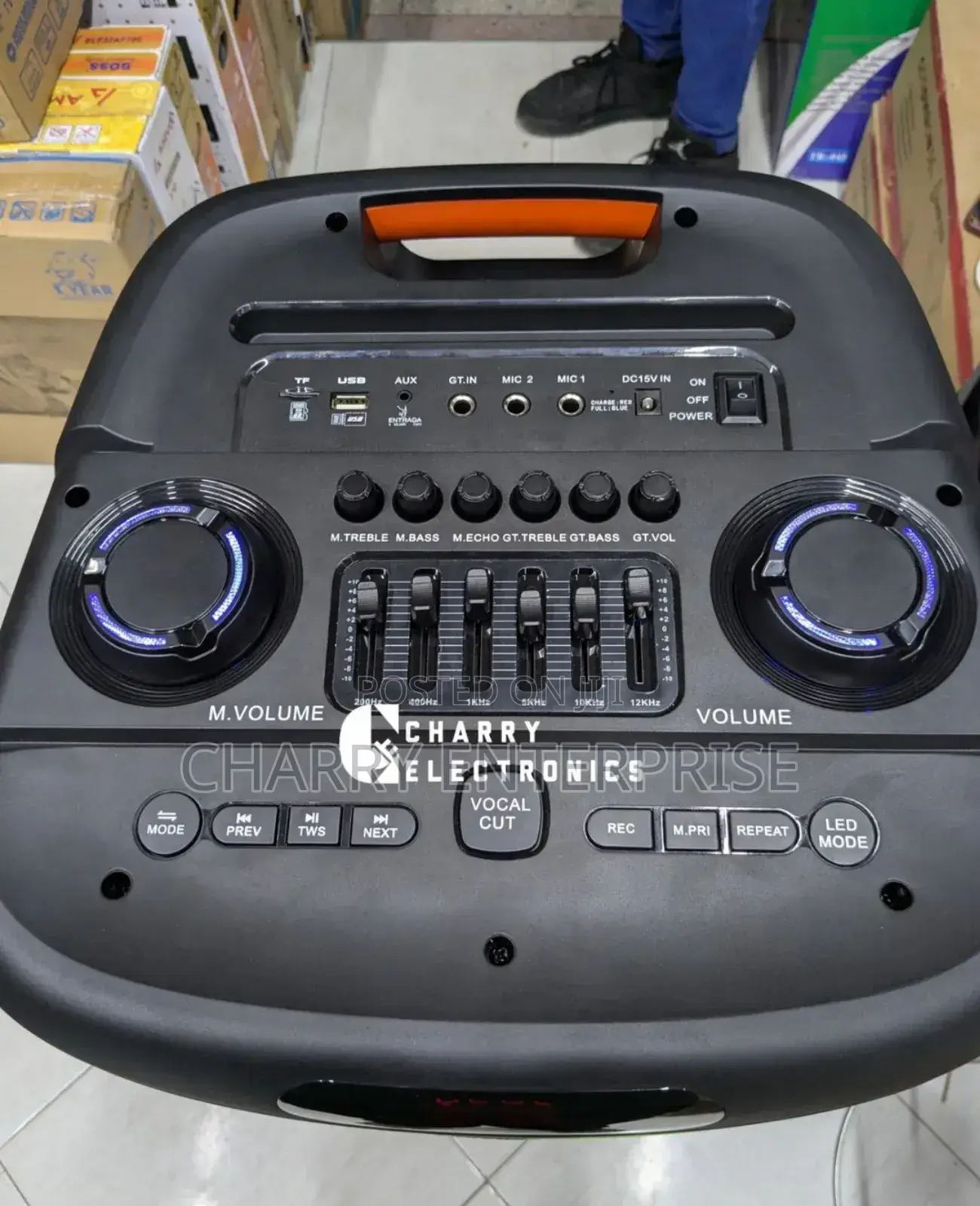 LEADDER Rechargeable Double Speaker With Mic and Amplifier