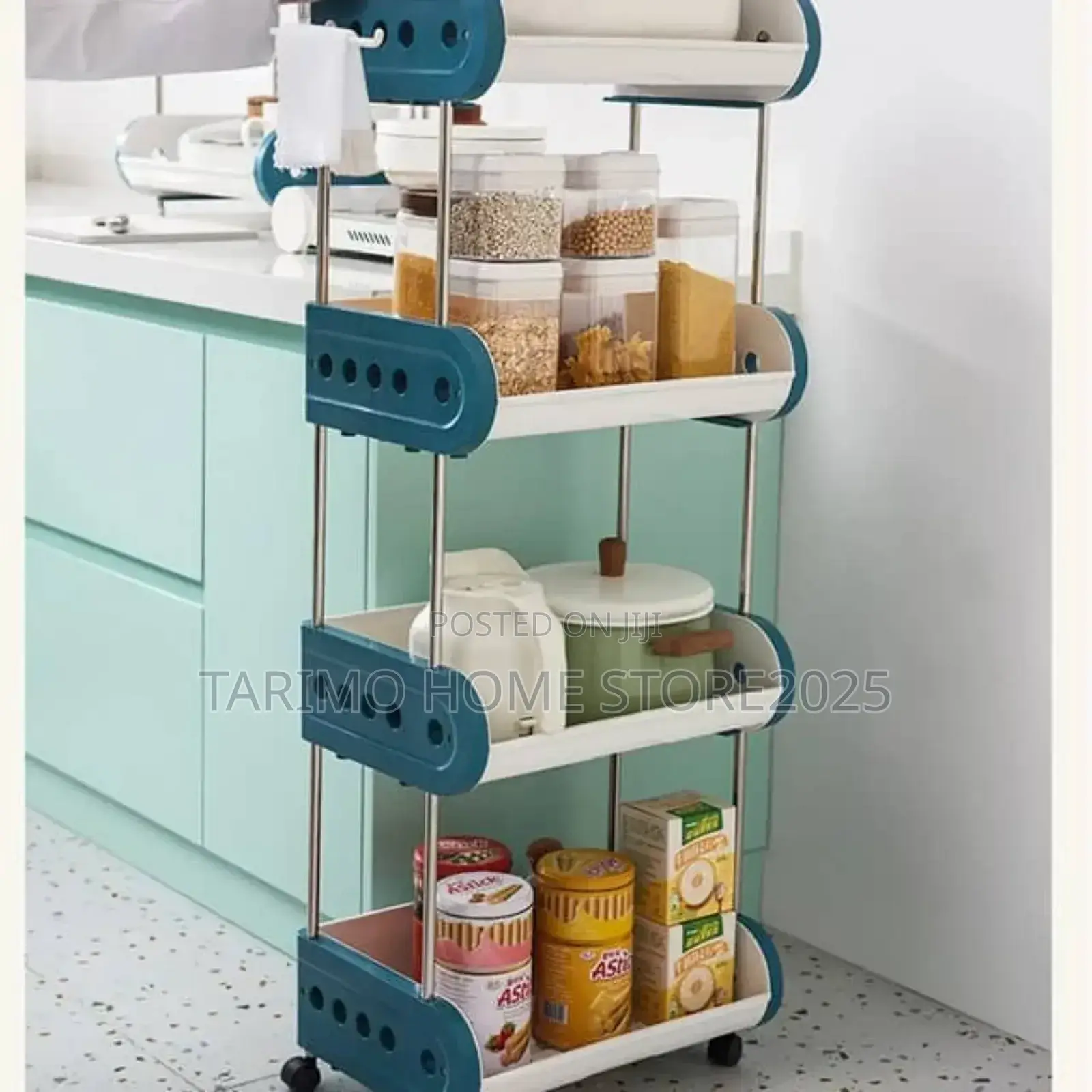 *4 Tier Storage Cart Storage Rack Organic