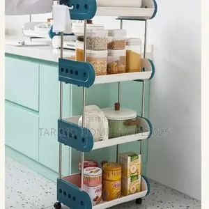 *4 Tier Storage Cart Storage Rack Organic