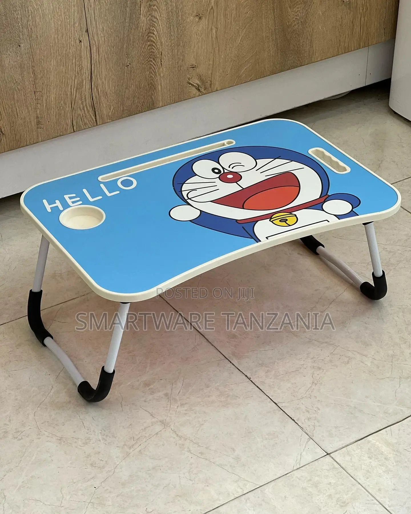 Portable Laptop Desk Lap Tablet With Foldable Legs Cup Slot