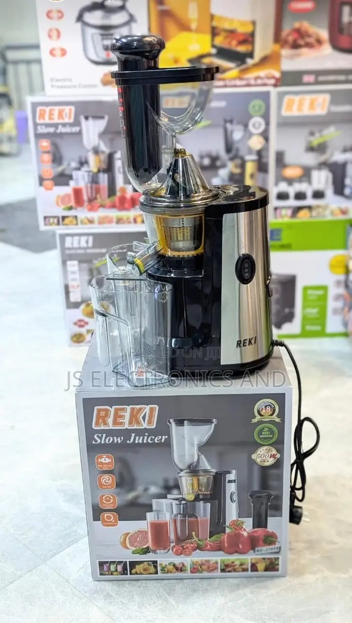 Slow Juicer REKI , Ina Warranty Ya Mwaka Mmoja