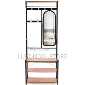 Clothes Rack and Shoe Rack With Mirrow