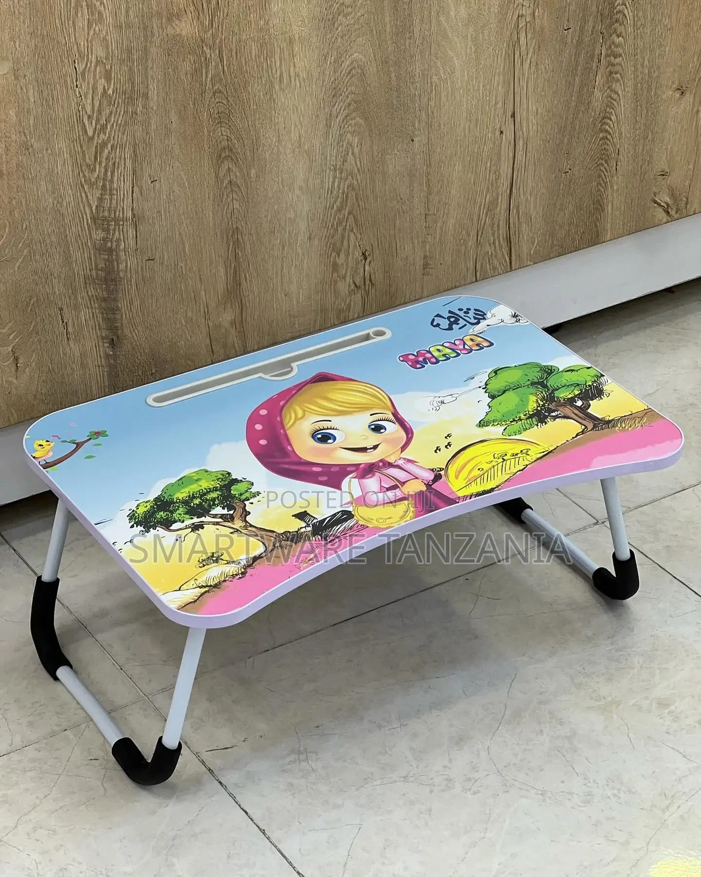Portable Wooden Foldable Bed Table, Lap Desk, Study Table