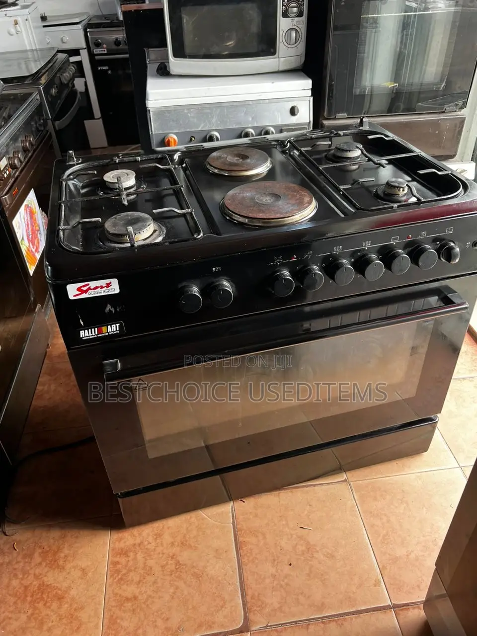 Jiko La Oven Zurii Sana Ges 4 Umeme 2 Oven Umeme