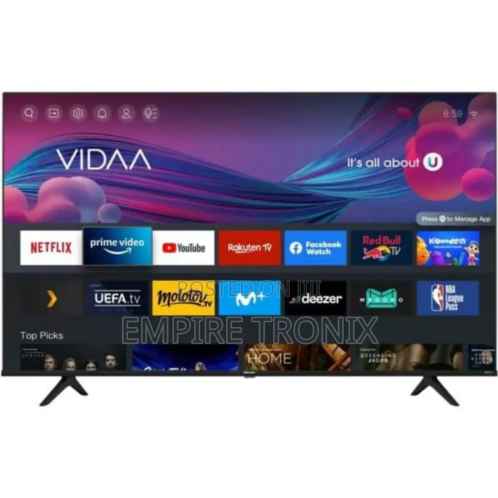 Hisense 50" Uhd Smart TV (50A6H)