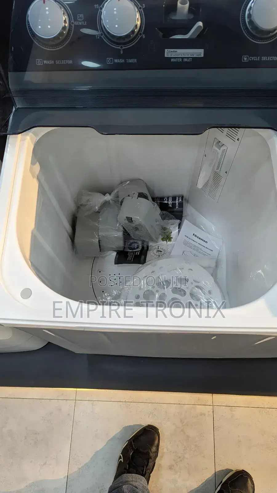 Hisense Washing Machine 6kg Manual Twin Tub WSBE601