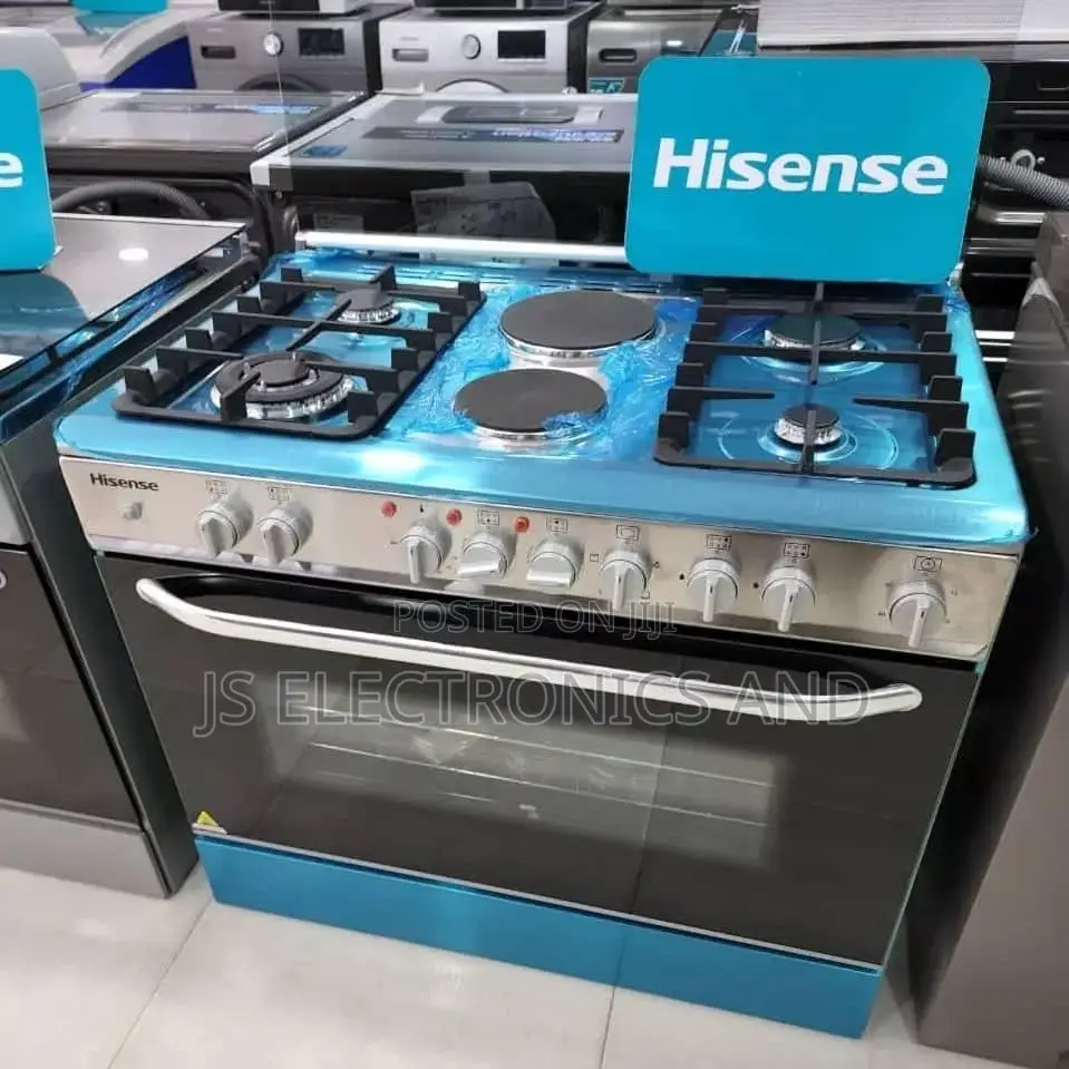 Hisense Cooker 4 Gas + 2 Electric 60x90 Ni Imara Sana