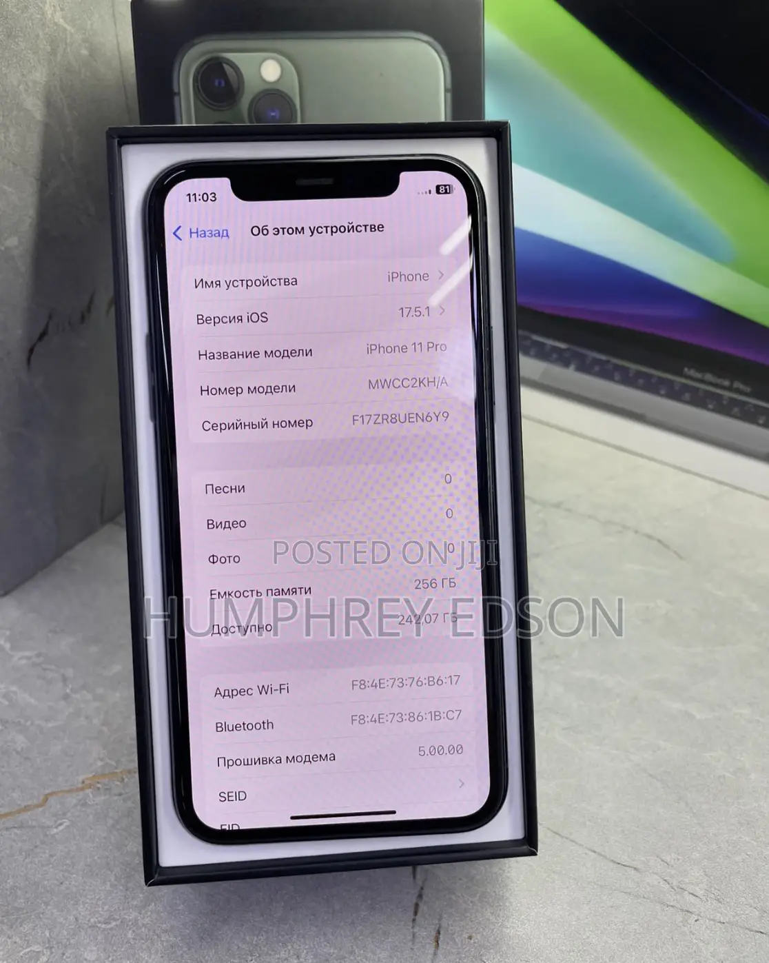 New Apple iPhone 11 Pro Max 256 GB Gray