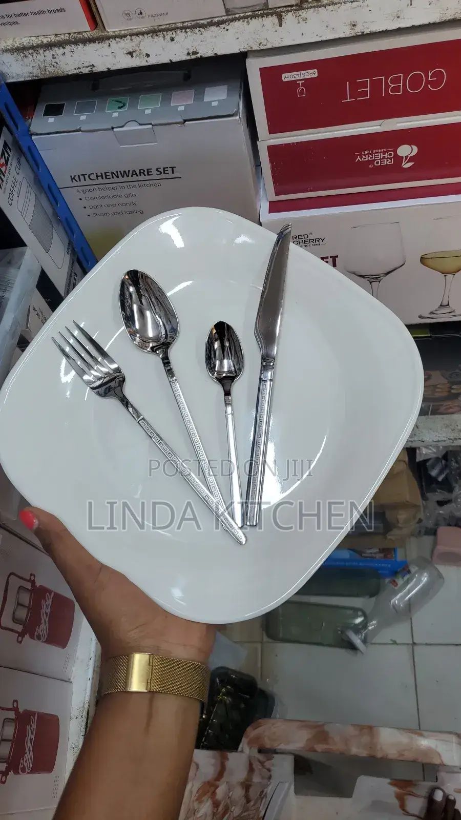 Silver Cuttery 24pcs, 6fork, 6spoon, 6teaspoon, 6knife