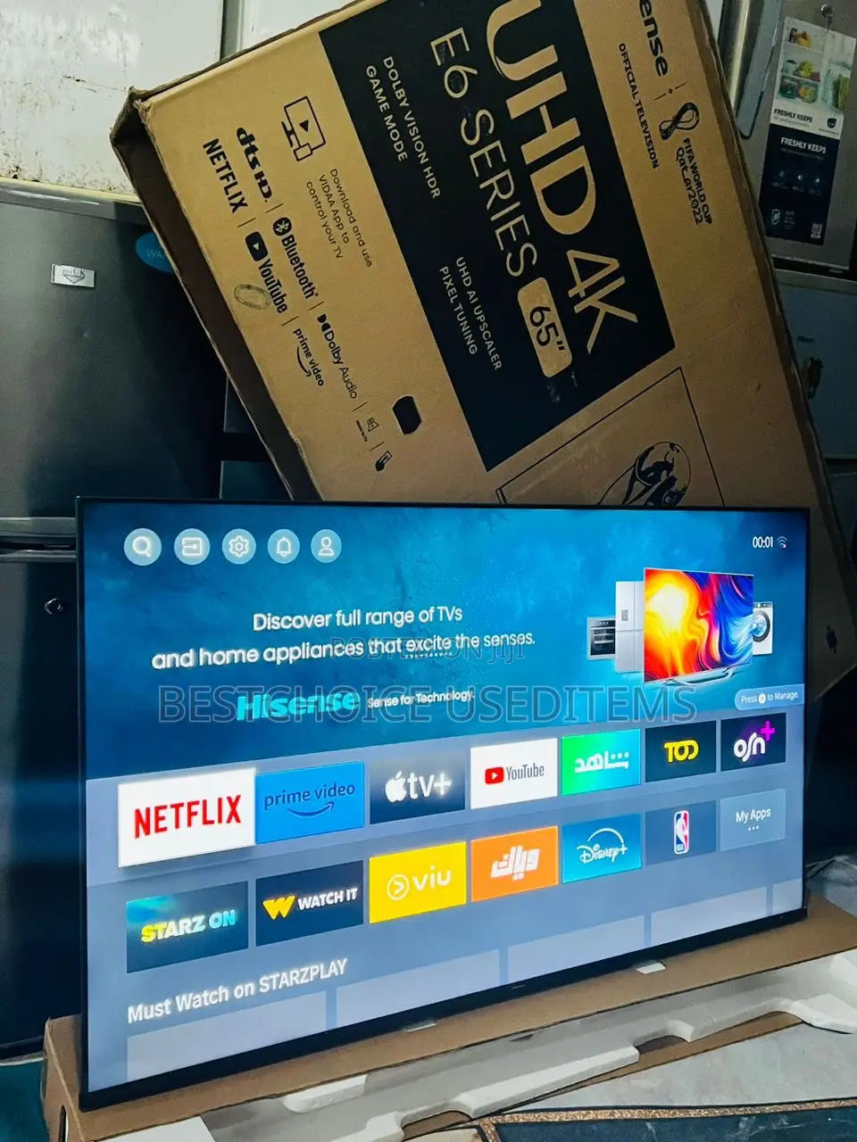 Tv Inch 65 Smart Full Box Used Kidogo Sana