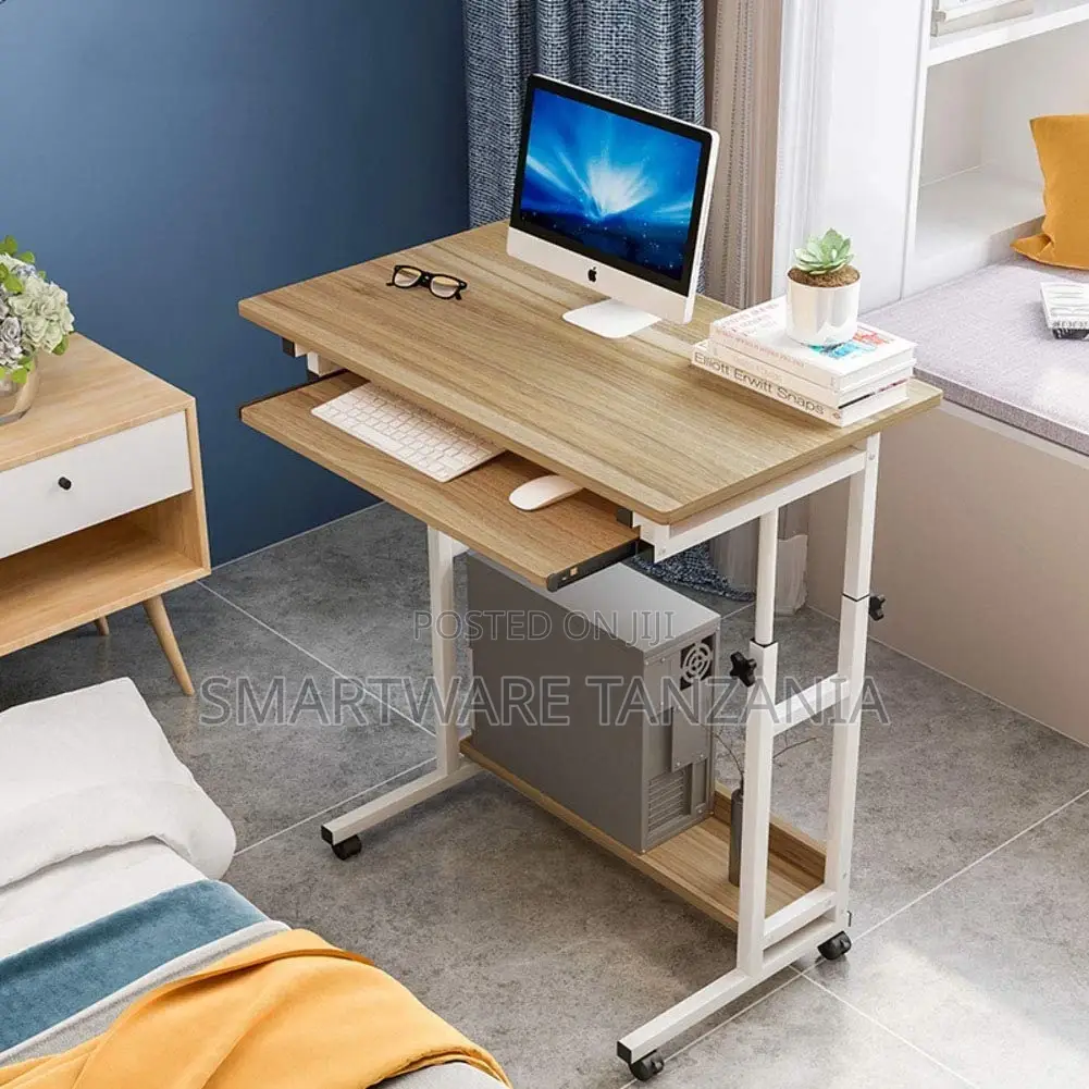 Adjustable Height Home Computer Table Monitor Stand Desk