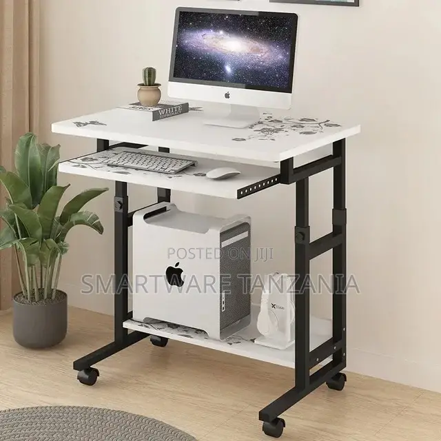 Adjustable Overbed Bedside Mobile Rolling Laptop Stand