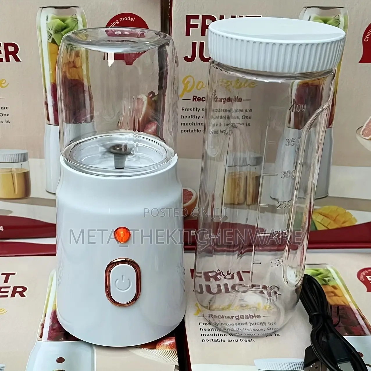 Rechargeable Portable Blender 2in1