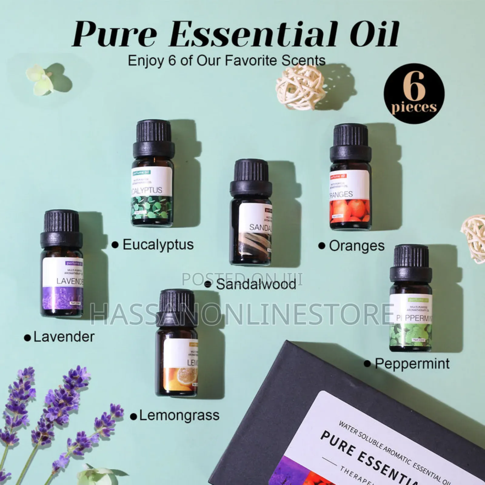 Buy Pure Essential Oil Set Get Free Aroma Diffuser