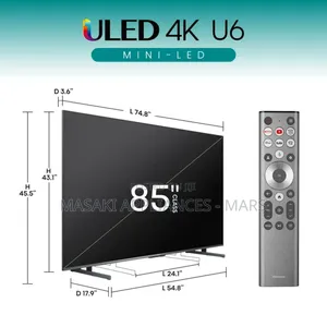 Hisense 85inch 85u6n Series Mini-Led Uled Google Tv