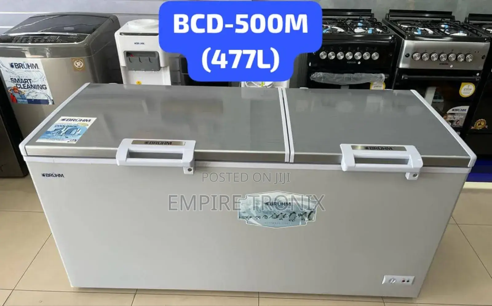 Bruhm 477L Double Door Chest Freezer (BCD-500M)